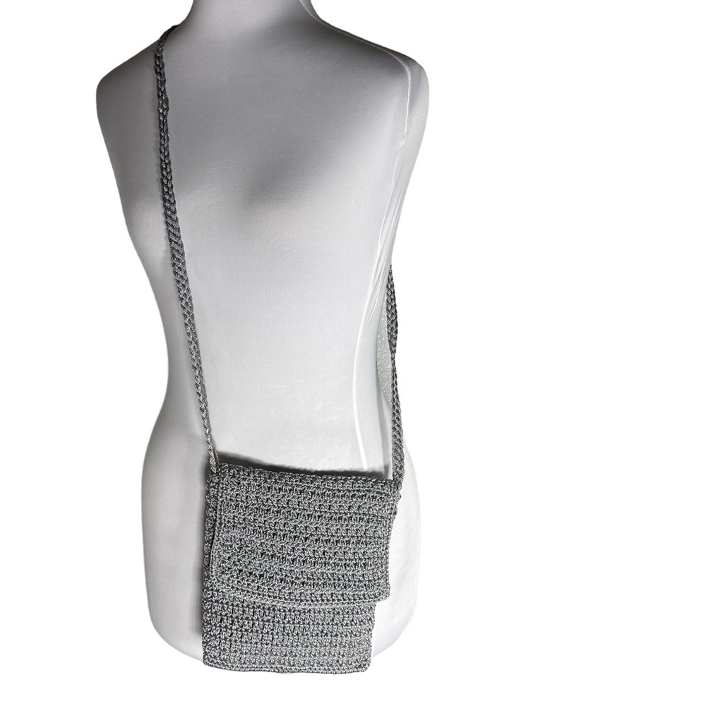 Talbot's Gray Woven Crossbody Purse